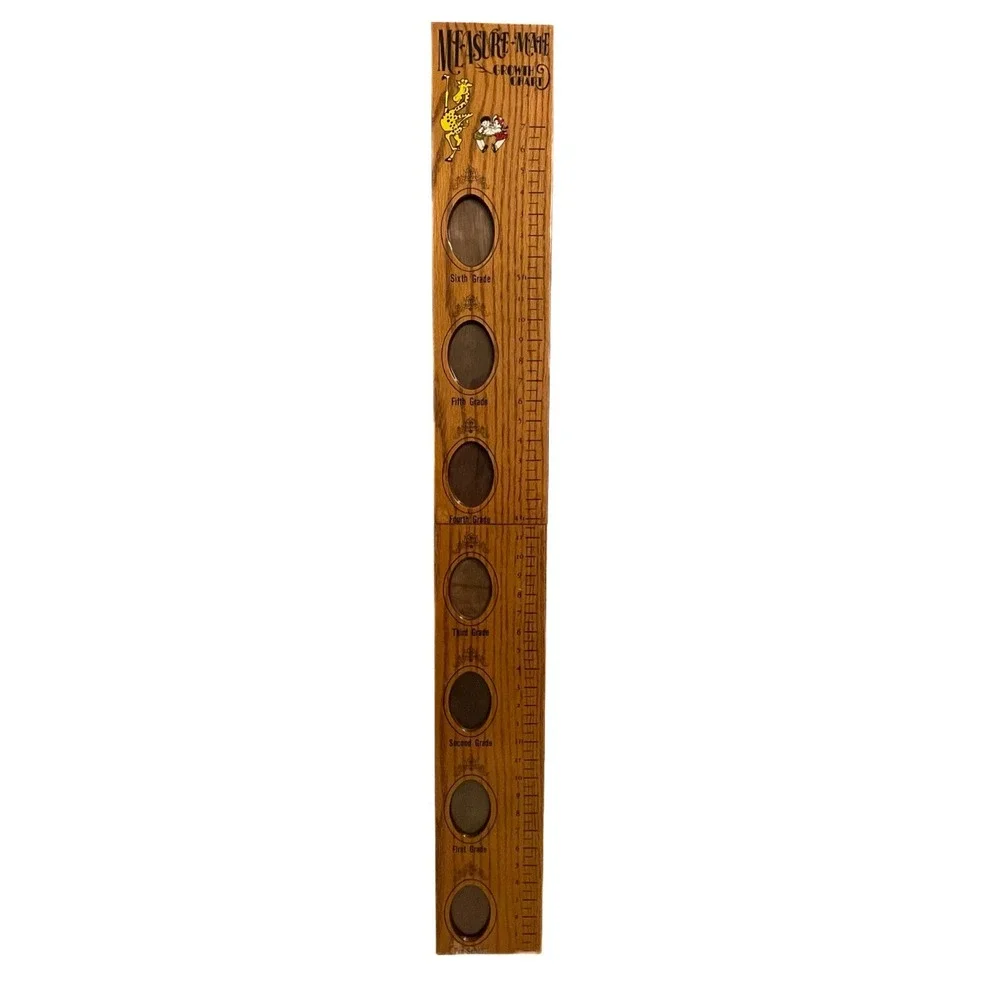 Vintage Measure Mate Growth Chart Folding School Picture Frame MidCentury Modern